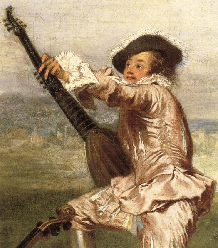 Jean-Antoine Watteau Details of The Music-Party Sweden oil painting art
